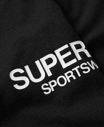 Superdry Skinny Sporthose in Schwarz