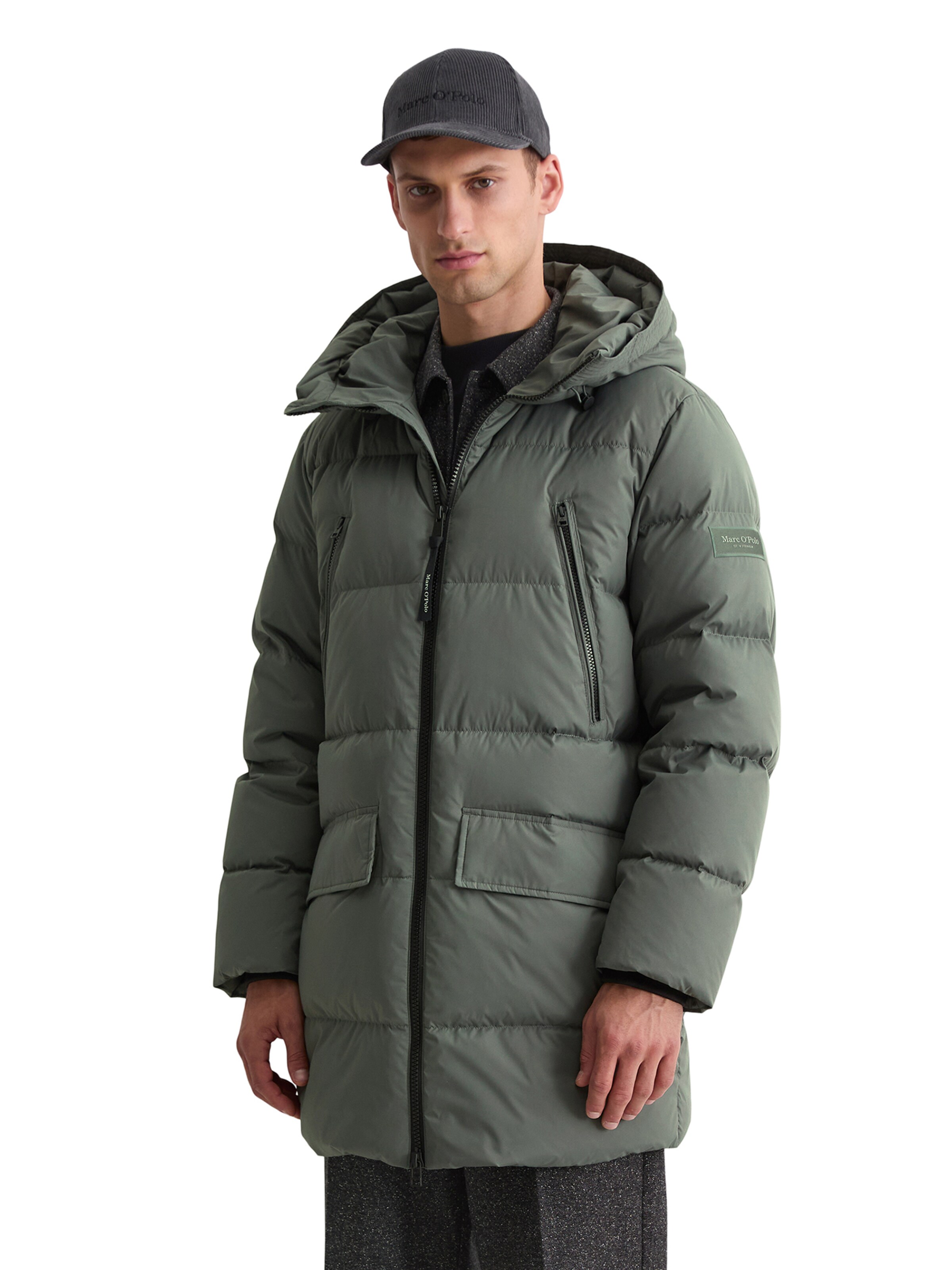 Marc O'Polo Зимнее пальто в Зеленый: спереди