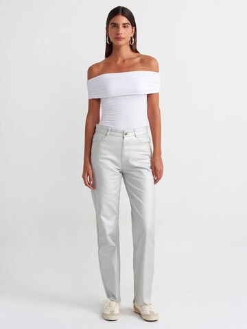 Dilvin - Blusa 'Blusen' em branco