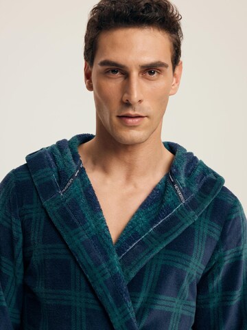Henderson Bathrobe short 'Nickel' in Blue