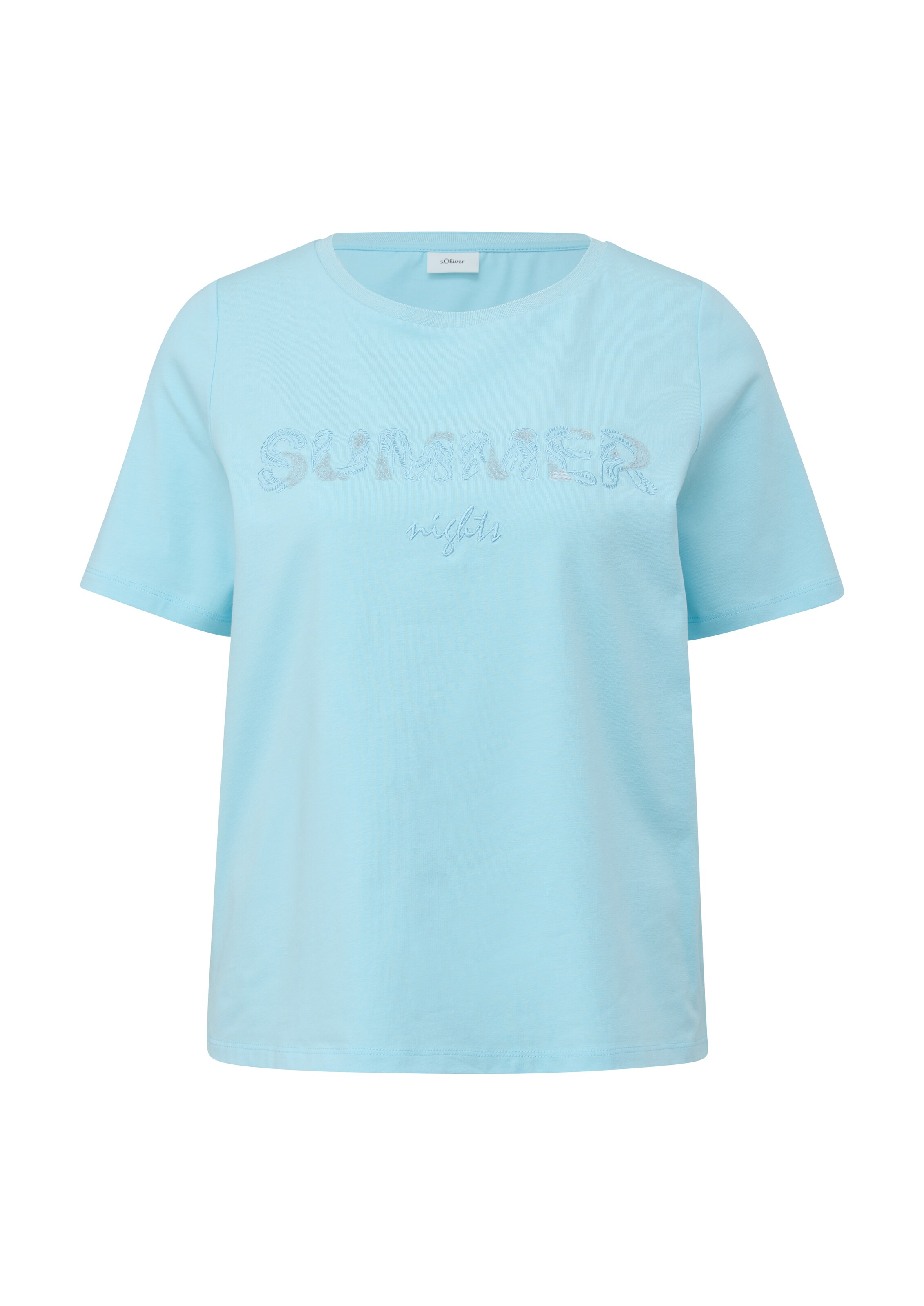 s.Oliver BLACK LABEL Tričko – modrá: přední strana