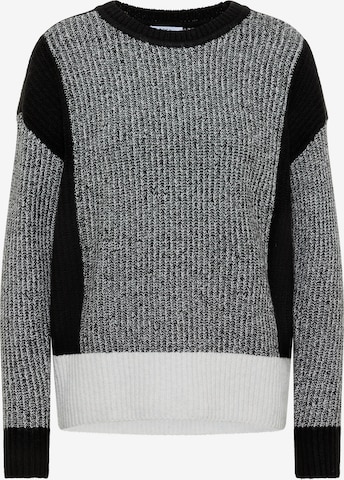 STREET ONE Pullover 'Mouliné' in Grau: Vorderseite