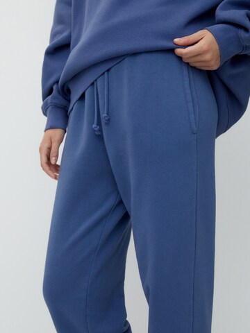 Pull&Bear Tapered Hose in Blau