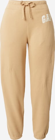 Effilé Pantalon GAP en beige : devant