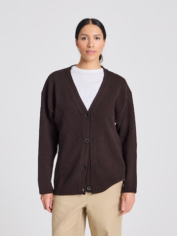 Cardigan ' Edith ' Gai+Lisva en marron : devant