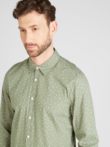 MUSTANG - Regular Fit Camisa 'ELMORE' em verde