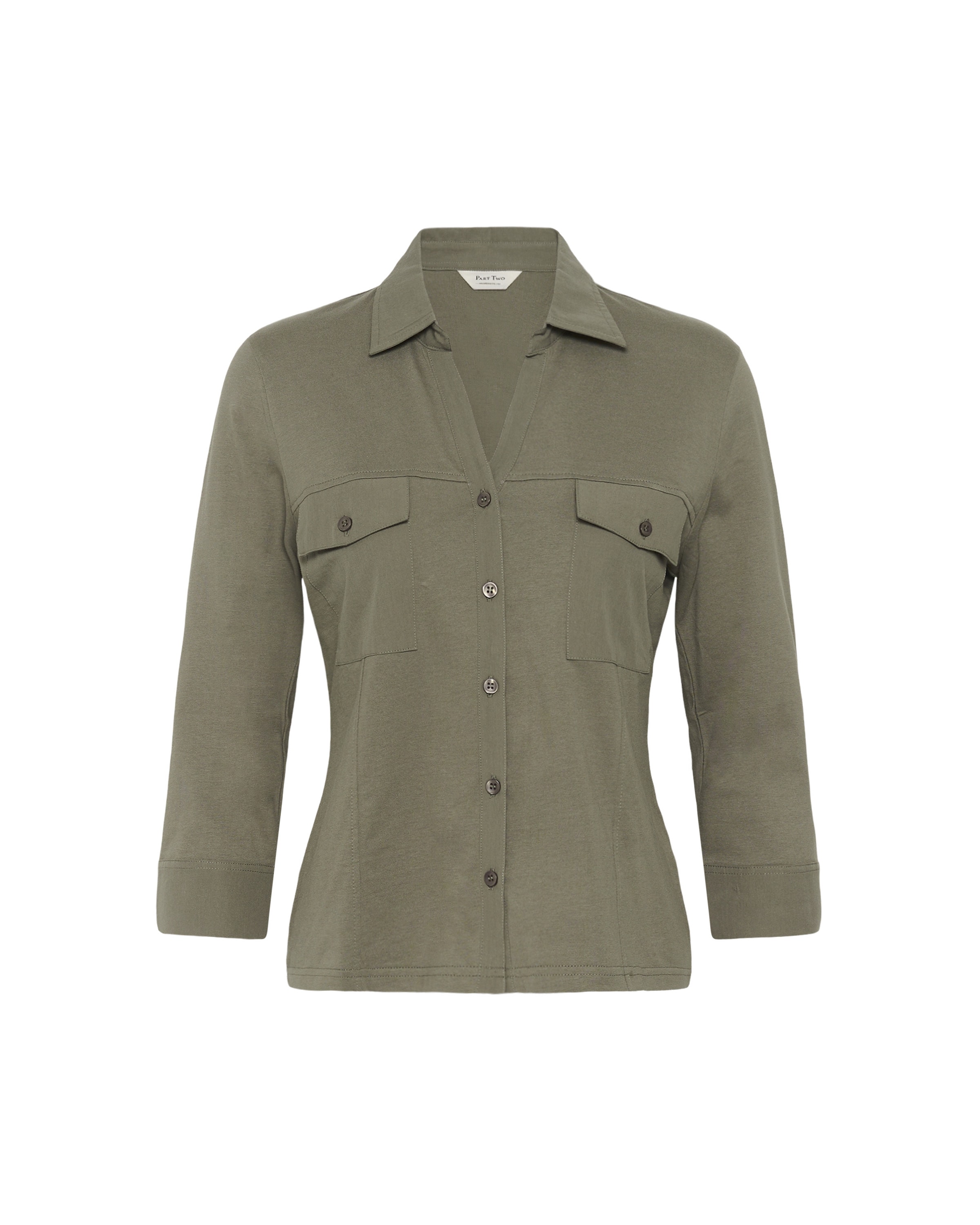 Part Two Bluse 'Anise' i grøn: forside