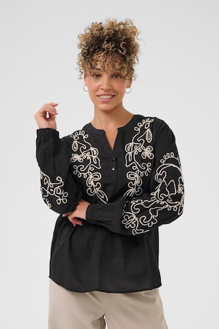 Cream Bluse 'CRVia' i sort: forside