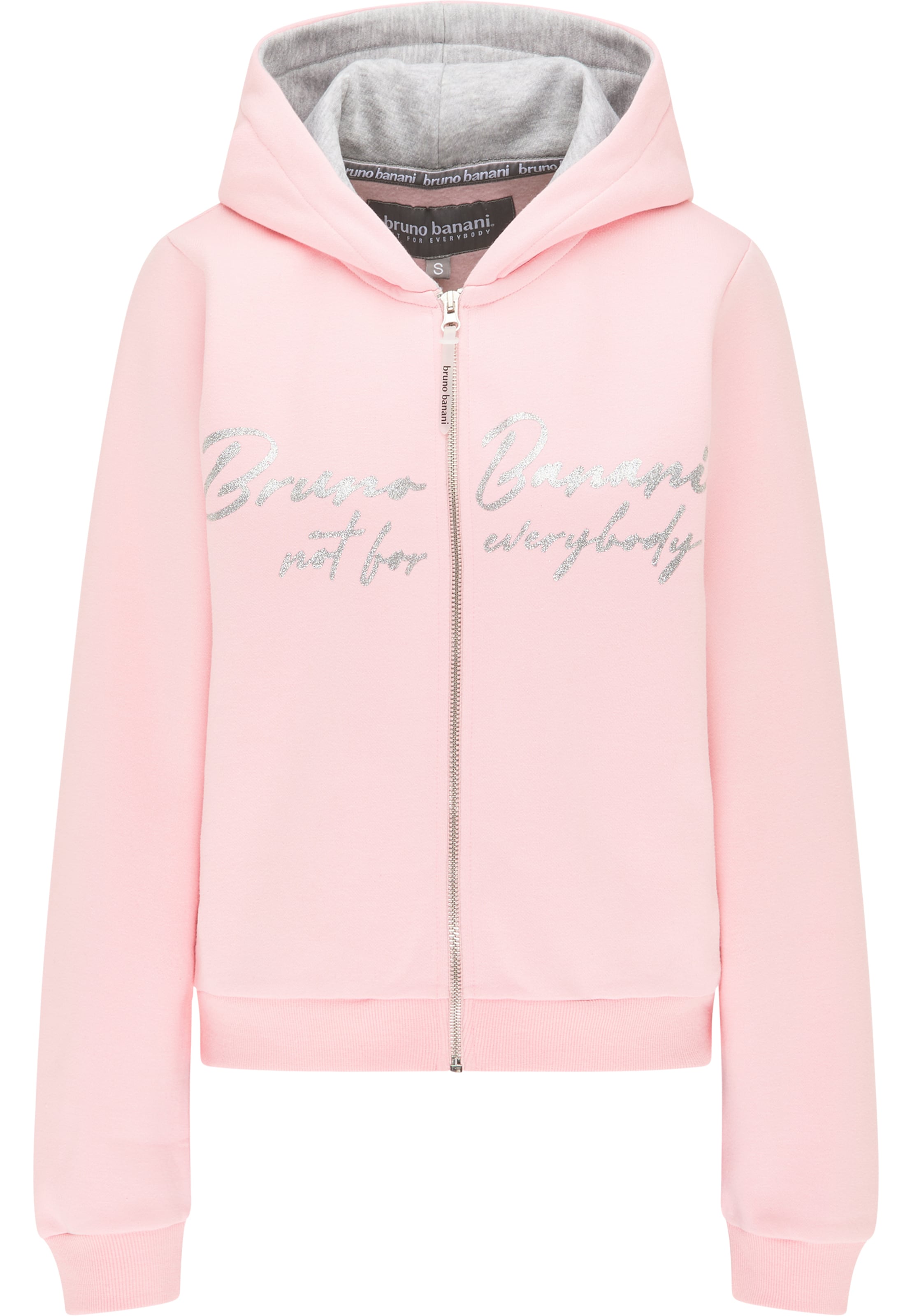 Bruno Banani Sweatvest 'BARNES' in Roze: voorkant