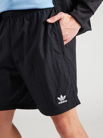 ADIDAS ORIGINALS Regular Trousers 'Trefoil Essentials' in Black