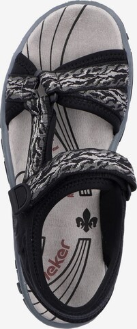 Rieker Hiking Sandals in Black