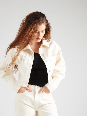 ABOUT YOU x Toni Garrn Between-Season Jacket 'Duffy' in White: front