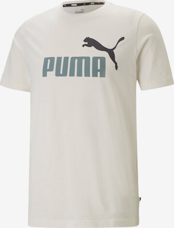 PUMA Performance Shirt 'Essentials' in White: front