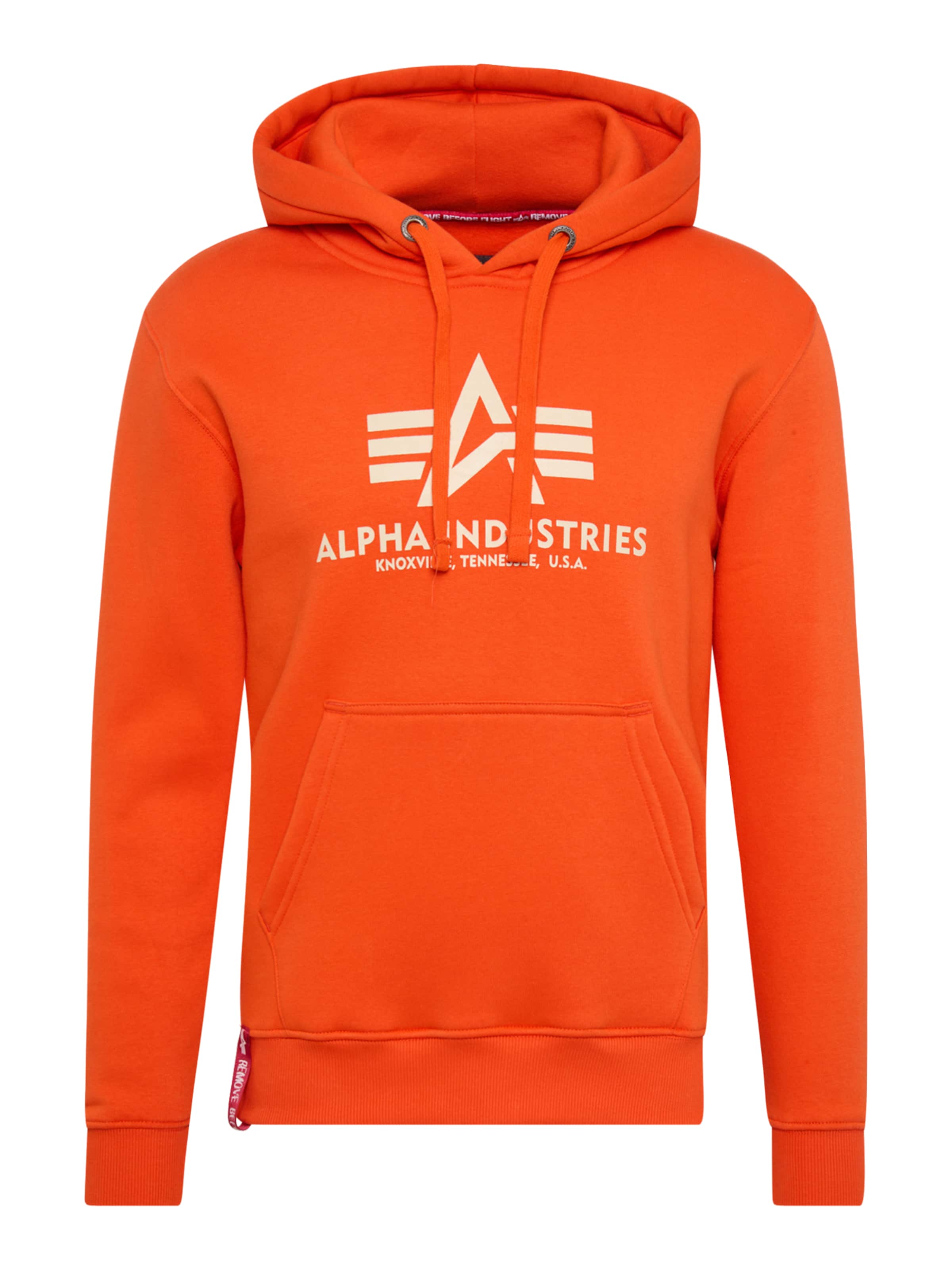 ALPHA INDUSTRIES Sweatshirt in Orange: Vorderseite