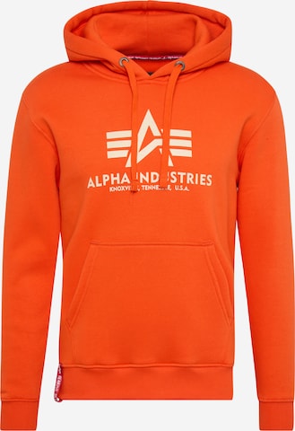 ALPHA INDUSTRIES Sweatshirt in Orange ABOUT YOU