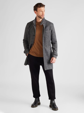 JACK & JONES Between-seasons coat 'MELTON' in Grey