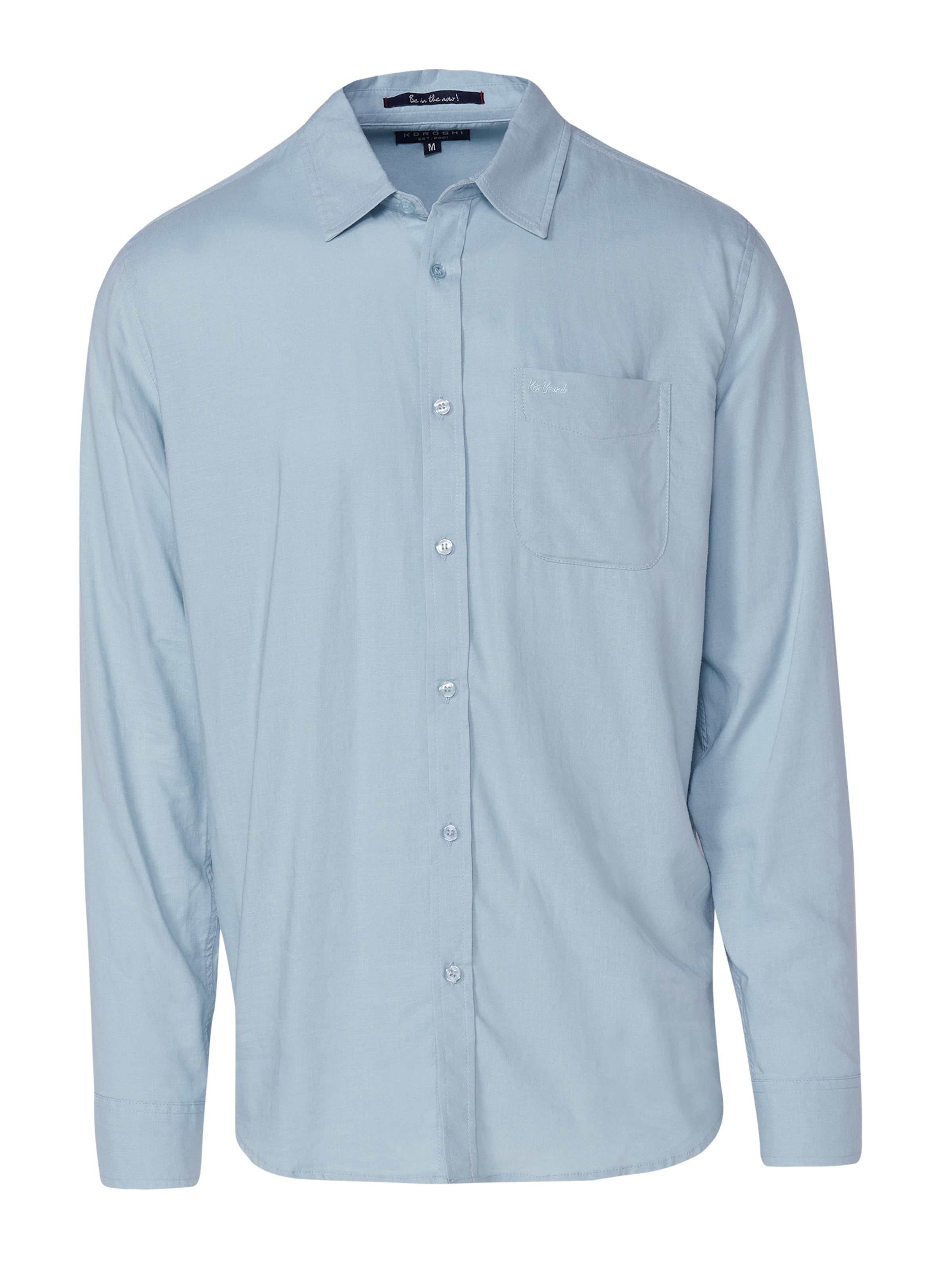 KOROSHI - Ajuste regular Camisa en azul: frente