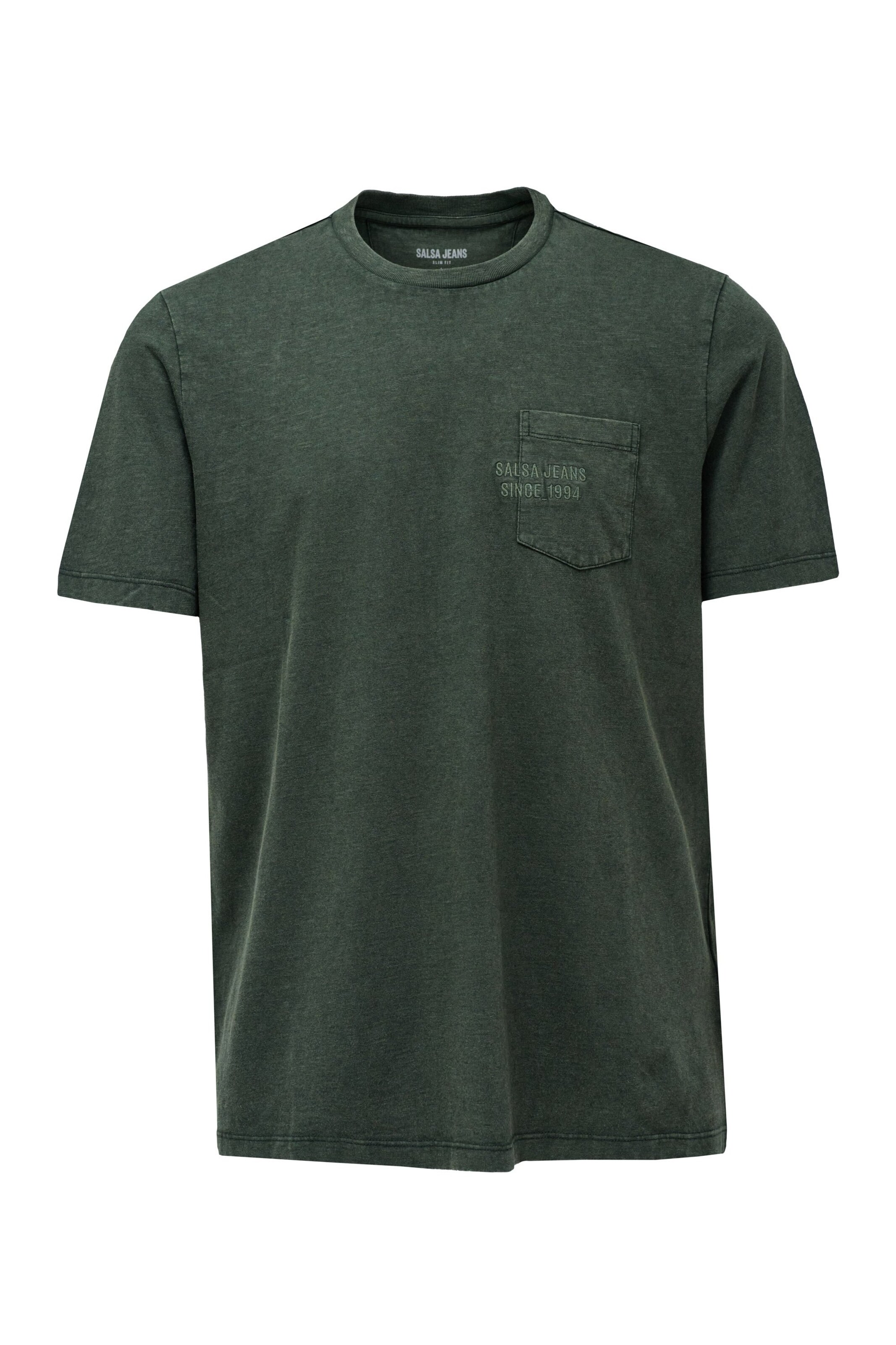 Salsa Jeans Shirt in Groen: voorkant
