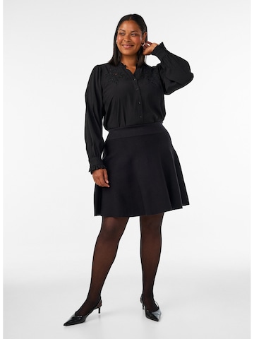 Zizzi Bluse 'MCLARU' in Schwarz