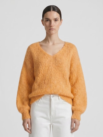 Pull-over oversize 'Milana Mohair' americandreams en orange : devant