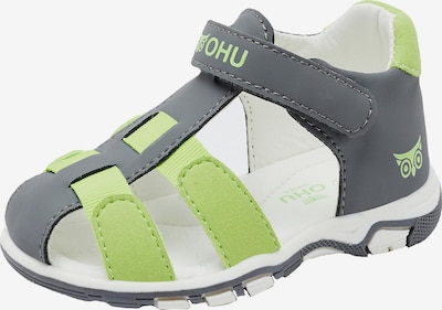 myToys-COLLECTION Sandale 'KARL' in grau / hellgrün, Produktansicht