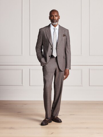 Next Slimfit Pantalon 'Signature' in Bruin