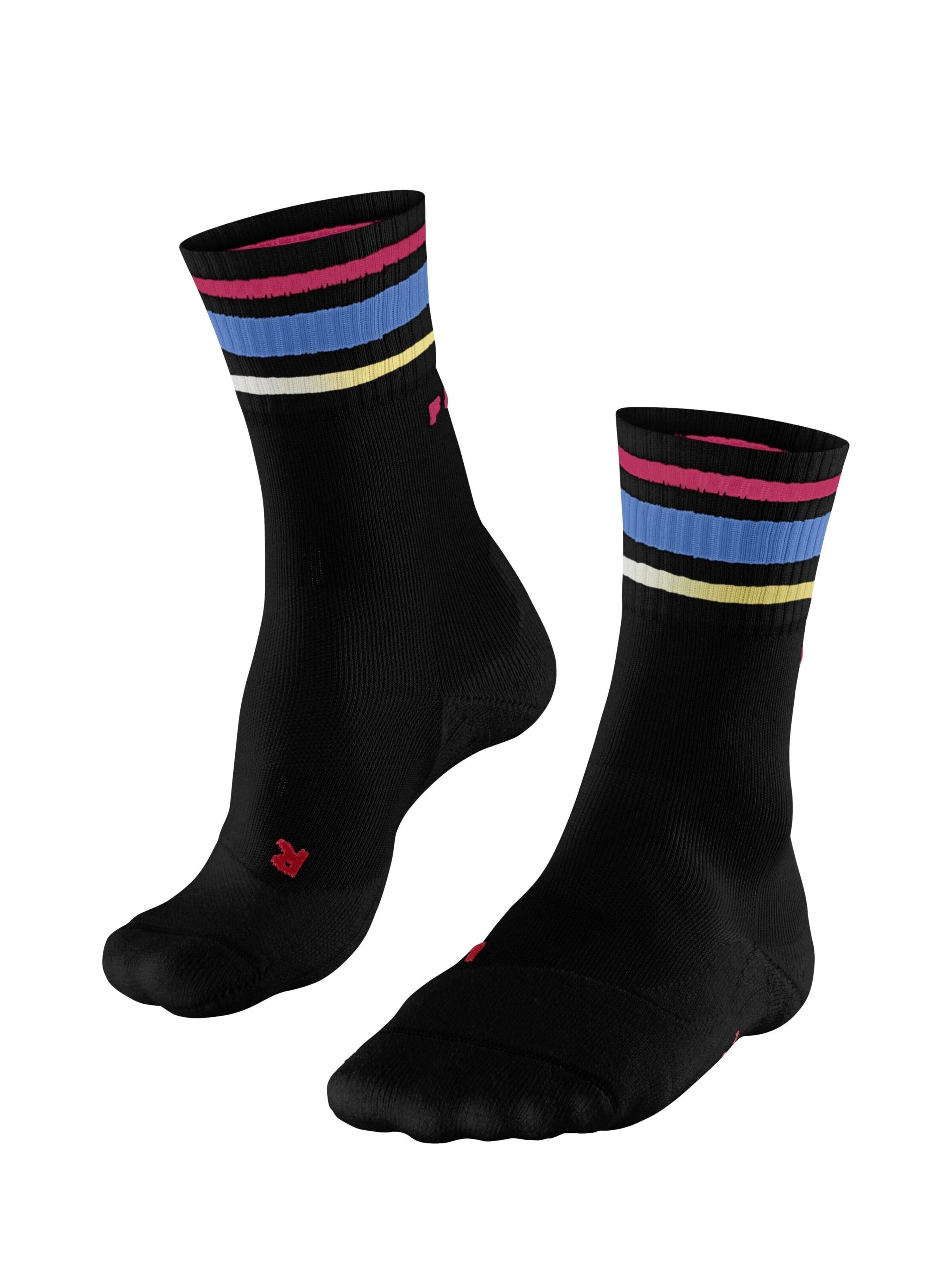 FALKE Athletic Socks 'RU3 Comfort Sunshift' in Black: front
