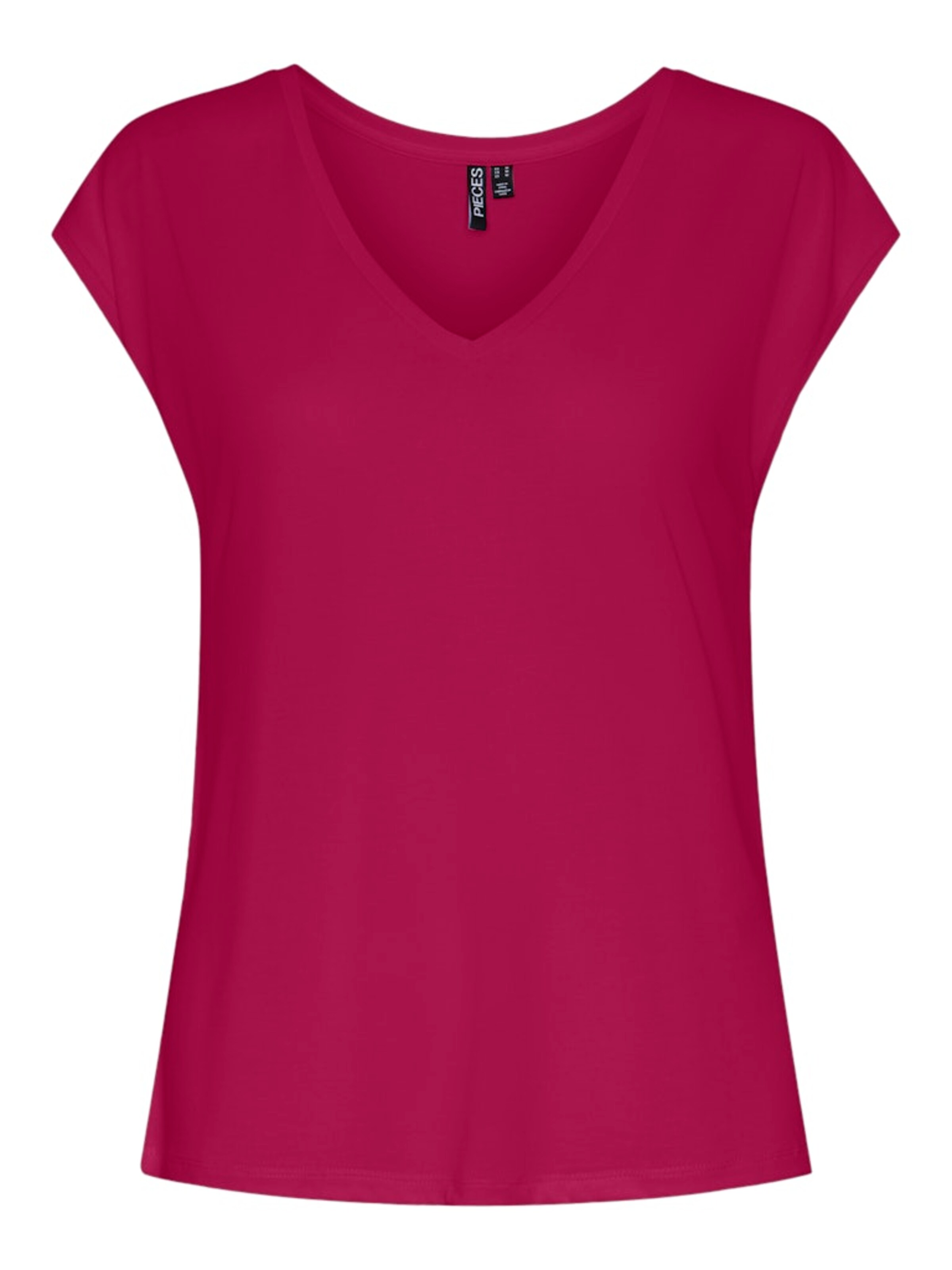 PIECES Póló 'PCKamala' - piros: elől