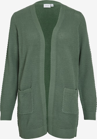 Cardigan 'VIDALO' VILA en vert : devant