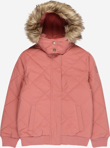 Abercrombie & Fitch Χειμερινό μπουφάν σε ροζ: μπροστά