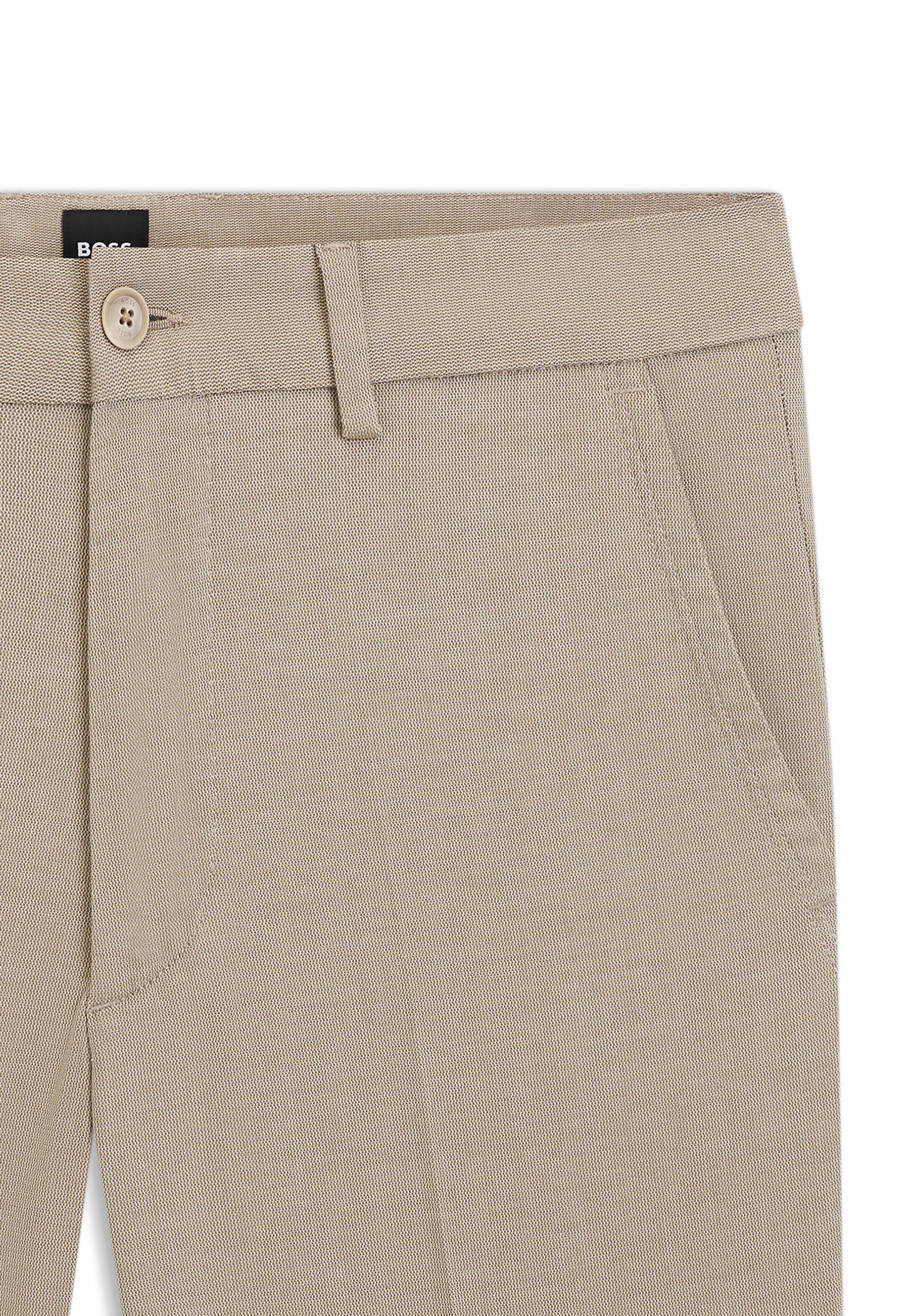BOSS Slimfit Hose 'H-Kaiton1' in Beige