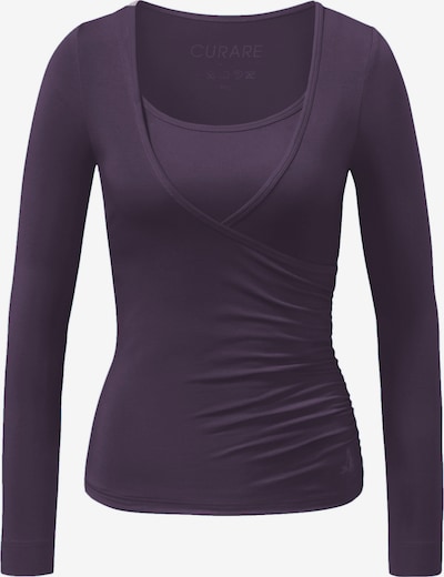 CURARE Yogawear Toiminnallinen paita 'Flow' värissä tummanvioletti, Tuotenäkymä