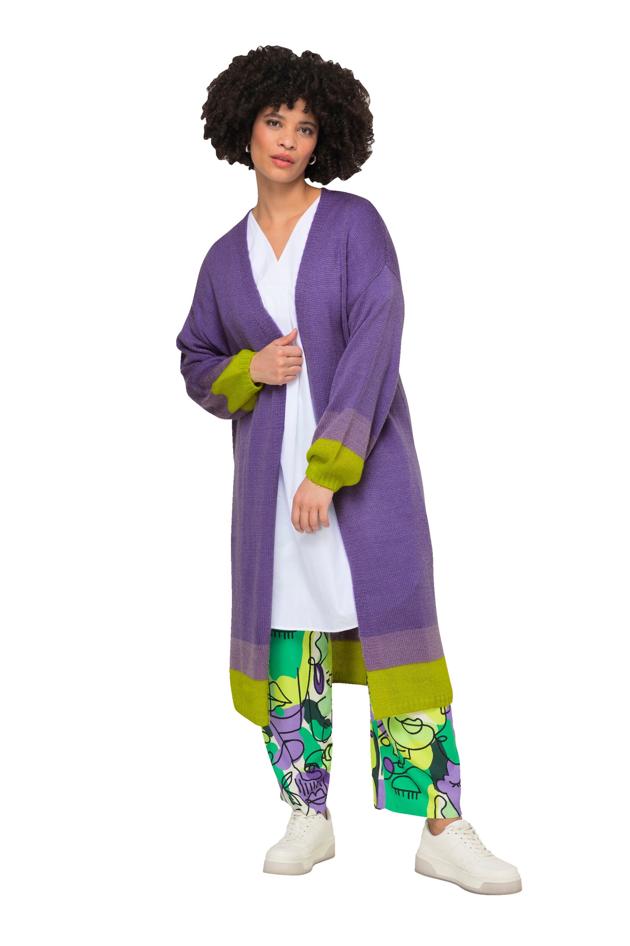 Angel of Style Knit Cardigan in Purple