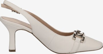 CAPRICE Slingback Pumps in White