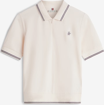 T-shirt TOMMY HILFIGER en beige : devant