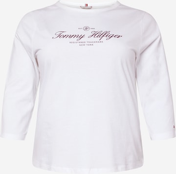 Tommy Hilfiger Curve Μπλουζάκι σε λευκό: μπροστά