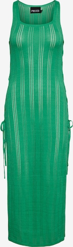 PIECES Gebreide jurk 'Beana' in Groen: voorkant