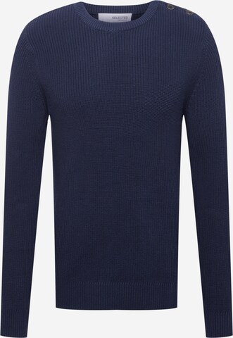 SELECTED HOMME Pullover 'Irven' in Blau: front