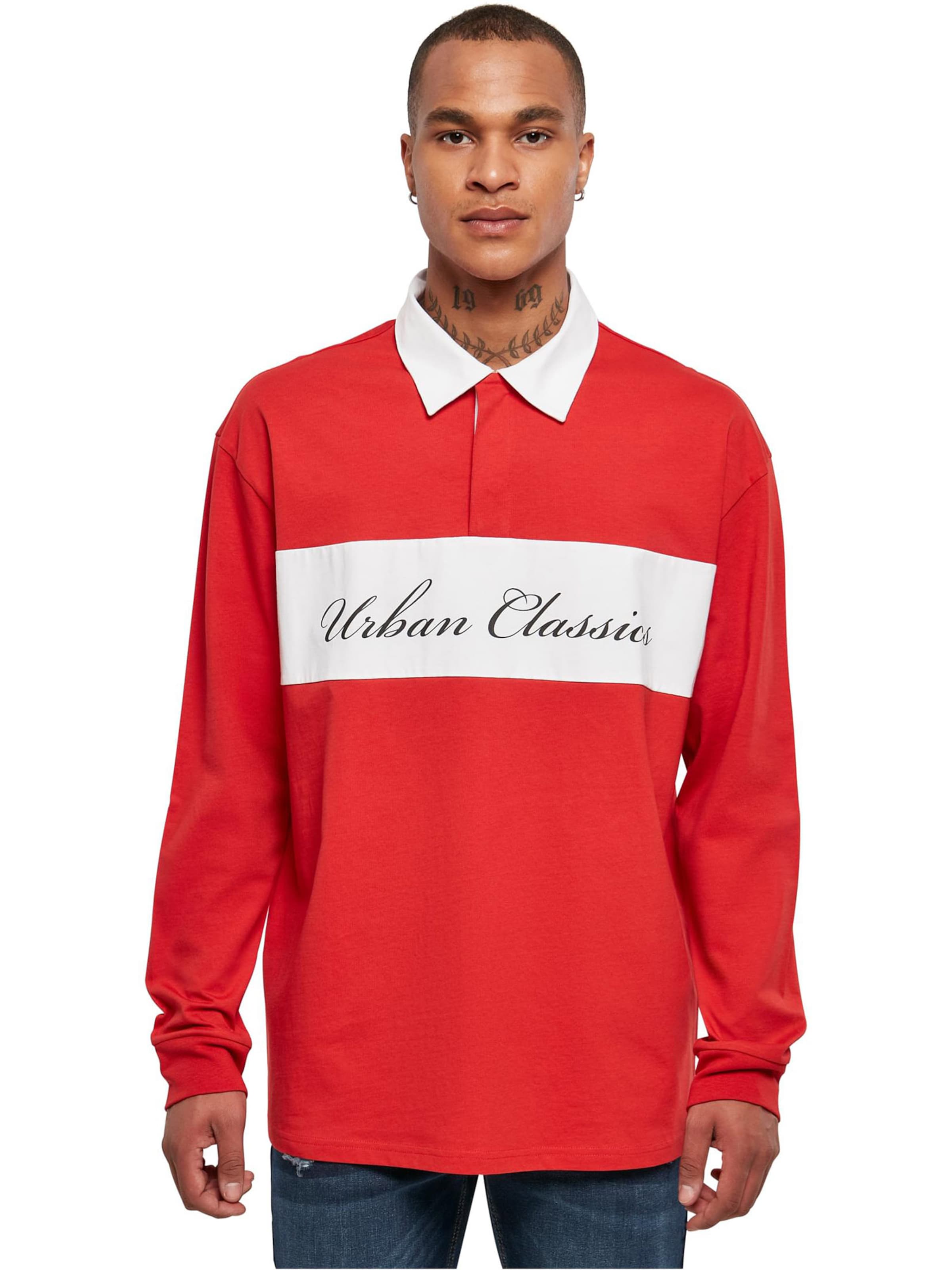 Urban Classics Tričko - Červená: predná strana