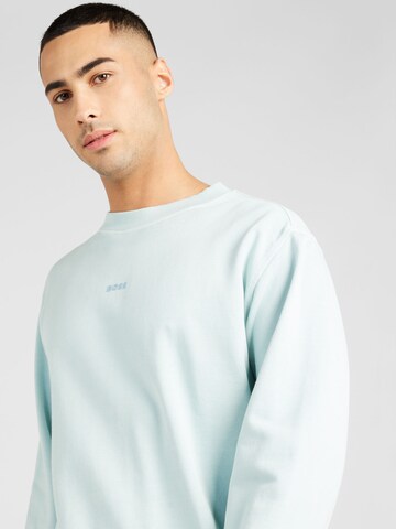 BOSS Sweatshirt 'Wefade' in Blau