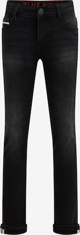 WE Fashion Slim fit Jeans in Black: front