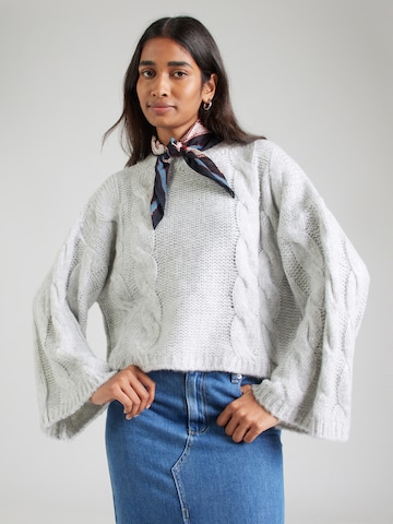 Noella - Jersey talla grande 'Lyza' en gris: frente