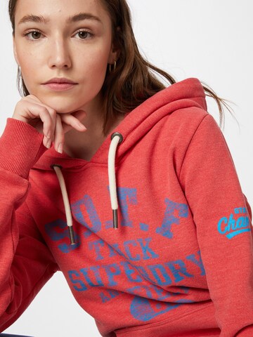 Sweat-shirt Superdry en rouge