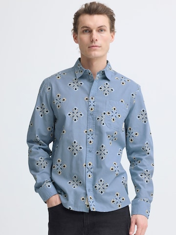 BLEND Regular fit Button Up Shirt 'BHDitlef ' in Blue: front