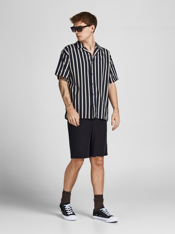 JACK & JONES Normální Kalhoty 'Leo' – černá