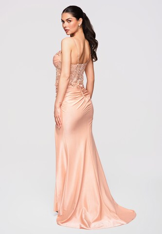 Ombre Evening dress in Beige