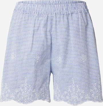 PIECES Regular Housut värissä sininen: etupuoli