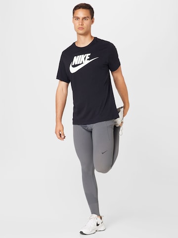 NIKE Skinny Sporthose in Grau