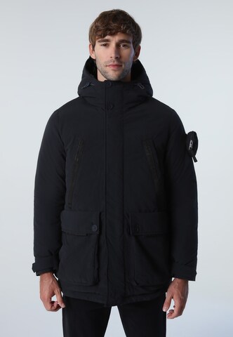 North Sails Winterparka 'Glomma' in Blauw: voorkant