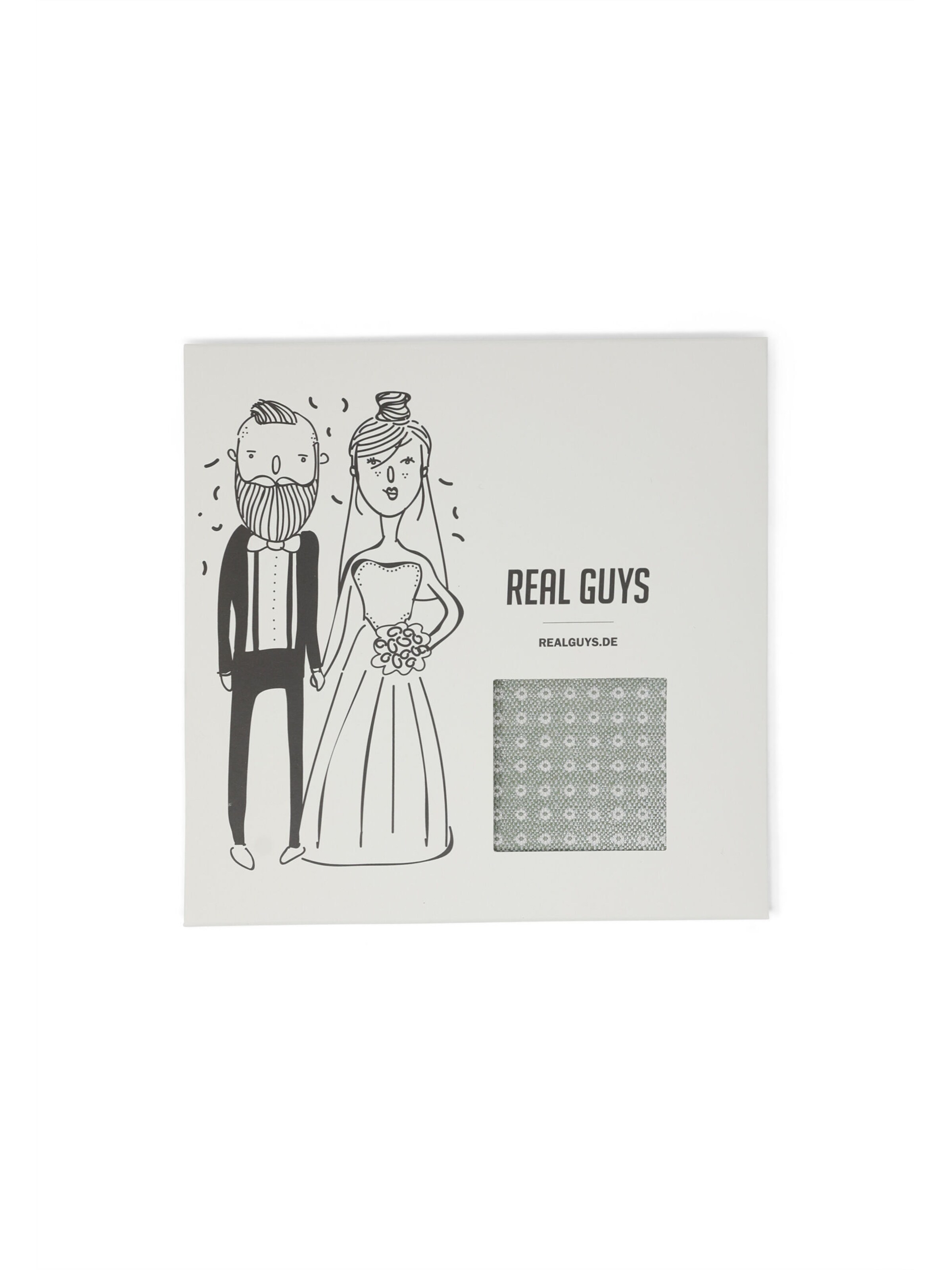 Real Guys Pocket Square in Green